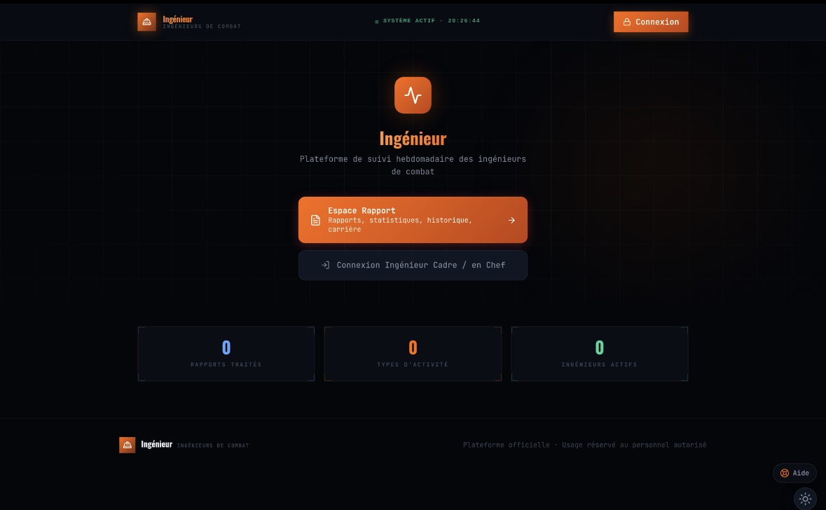 Capture du site Système Rapport Ingénieur